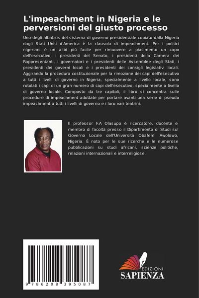 Produktbild: L'impeachment in Nigeria e le perversioni del giusto processo