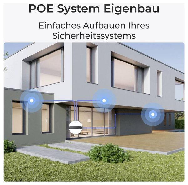 Produktbild: Reolink NVS8-8MD4 LAN IP-&Uuml;berwachungskamera-Set 8-Kanal mit 4 Kameras 3840 x 2160 Pixel