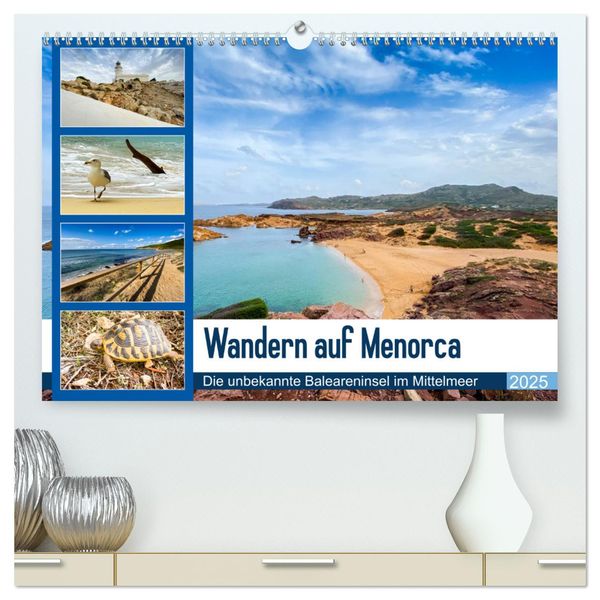 Wandern auf Menorca (hochwertiger Premium Wandkalender 2025 DIN A2 quer), Kunstdruck in Hochglanz