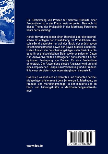 Produktbild: Preisbildung f&uuml;r Produktlinien