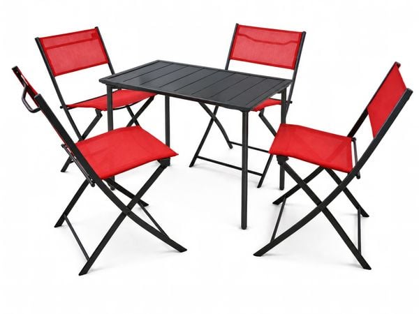 Produktbild: 5 tlg. Bistroset Balkonset Gartenset Sumila 80x55