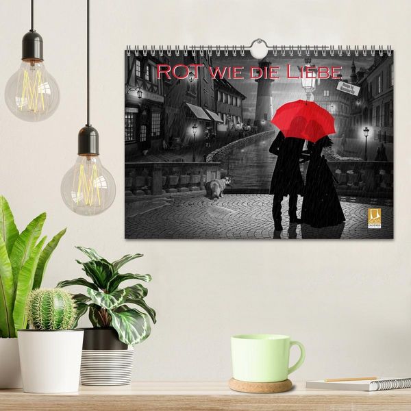 Produktbild: Rot wie die Liebe by Mausopardia (Wandkalender 2026 DIN A4 quer), CALVENDO Monatskalender