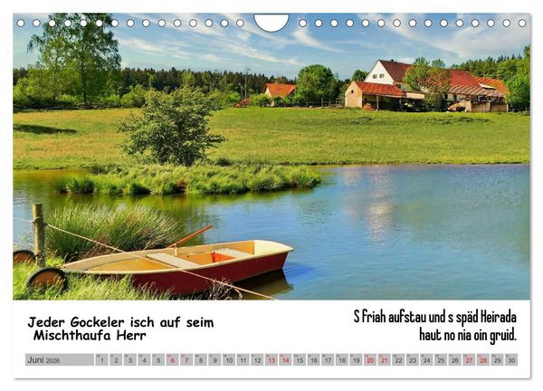 Produktbild: Schw&auml;bische Sprichw&ouml;rter 1 Wi ma hald so said! (Wandkalender 2026 DIN A4 quer), CALVENDO Monatskalender