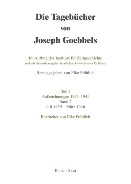 Produktbild: Juli 1939 - M&auml;rz 1940