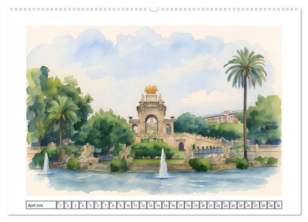 Produktbild: Urlaubsparadies Spanien (hochwertiger Premium Wandkalender 2026 DIN A2 quer), Kunstdruck in Hochglanz