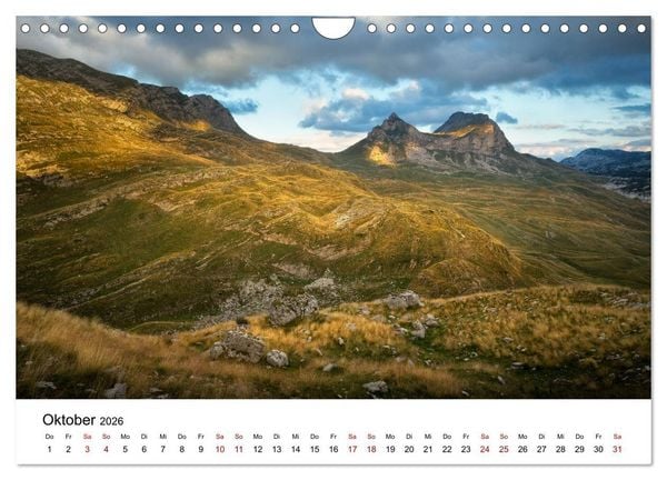 Produktbild: Montenegro - Land der schwarzen Berge (Wandkalender 2026 DIN A4 quer), CALVENDO Monatskalender