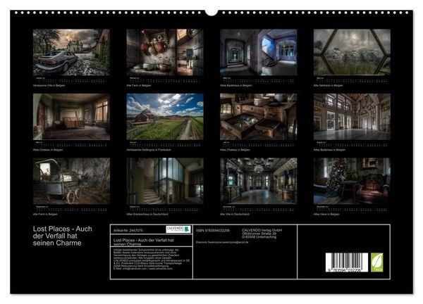 Produktbild: Lost Places - Auch der Verfall hat seinen Charme (hochwertiger Premium Wandkalender 2027 DIN A2 quer), Kunstdruck in Hochglanz