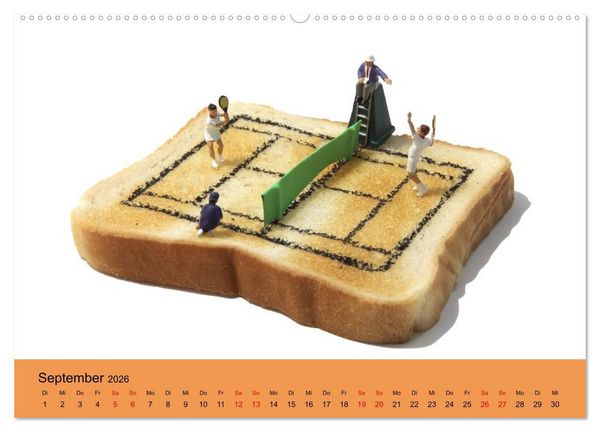 Produktbild: Little Art Food Kunstkalender (Wandkalender 2026 DIN A2 quer), CALVENDO Monatskalender