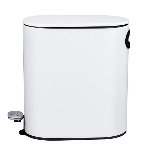 Produktbild: Kosmetikeimer Mod. Collungo, wei&szlig;, Stahl/Kunststoff, 5L, Easy-Close, mit herausnehmbarem