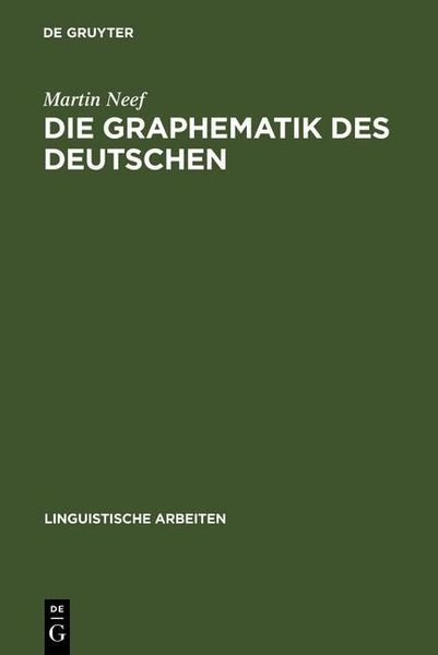 Produktbild: Die Graphematik des Deutschen