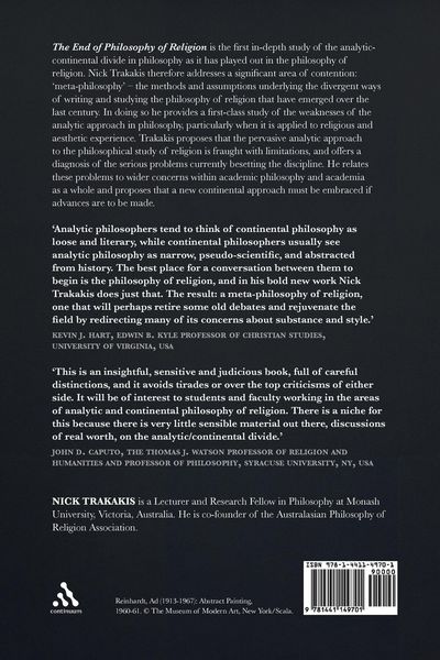 Produktbild: The End of Philosophy of Religion