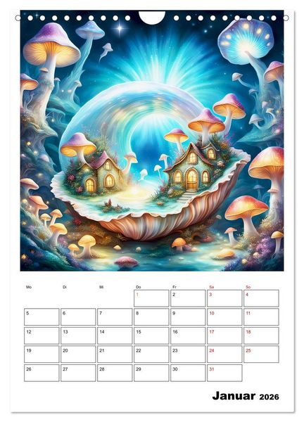 Produktbild: Zauberhafte Muschelh&auml;user (Wandkalender 2026 DIN A4 hoch), CALVENDO Monatskalender