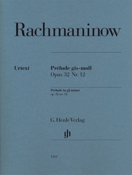 Produktbild: Sergej Rachmaninow - Pr&eacute;lude gis-moll op. 32 Nr. 12