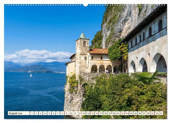Produktbild: Lago Maggiore - Traumorte am See (Wandkalender 2026 DIN A2 quer), CALVENDO Monatskalender