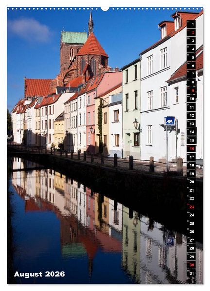 Produktbild: Zauberhaftes Wismar (Wandkalender 2026 DIN A2 hoch), CALVENDO Monatskalender