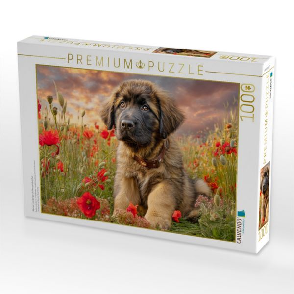 Produktbild: CALVENDO Puzzle Kleiner Leonberger als Herzensbrecher | 1000 Teile Lege-Gr&ouml;&szlig;e 64x48cm Foto-Puzzle f&uuml;r gl&uuml;ckliche Stunden