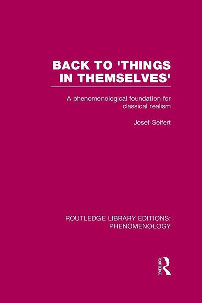 Produktbild: Back to 'Things in Themselves'