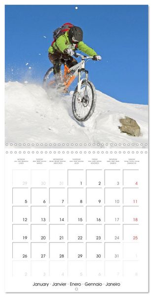 Produktbild: &Eacute;dition Sport fun : VTT - par monts et par vaux (Calendrier mural carr&eacute; 2026 30x30 cm) Calendrier double avec une page pour vos prises de notes