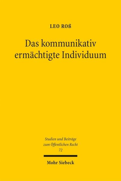 Produktbild: Das kommunikativ erm&auml;chtigte Individuum