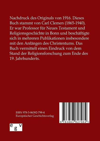 Produktbild: Die Reste der primitiven Religion im &auml;ltesten Christentum