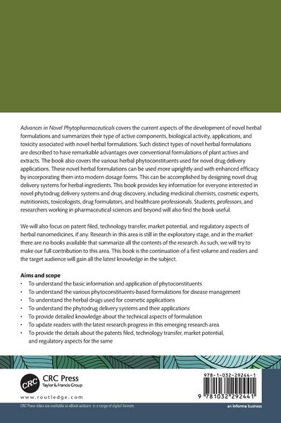 Produktbild: Advances in Novel Phytopharmaceuticals