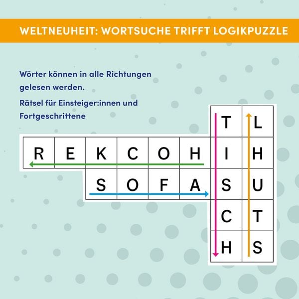 Produktbild: Wort f&uuml;r Wort &ndash; L&ouml;se das vertrackte W&ouml;rterwirrwarr! R&auml;tselbuch f&uuml;r Logikfans