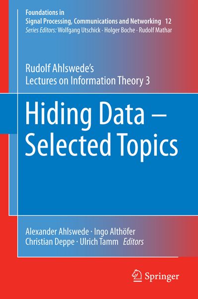 Produktbild: Hiding Data - Selected Topics