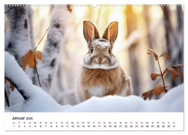 Produktbild: Magic Animals (hochwertiger Premium Wandkalender 2026 DIN A2 quer), Kunstdruck in Hochglanz
