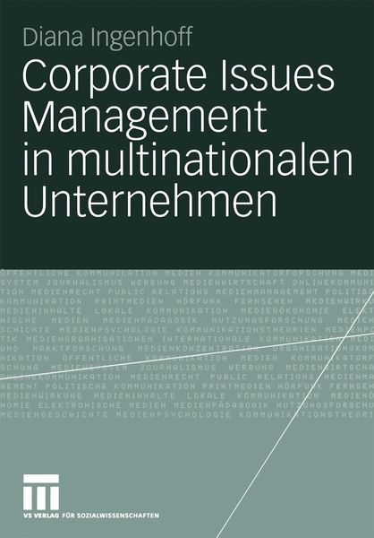 Produktbild: Corporate Issues Management in multinationalen Unternehmen