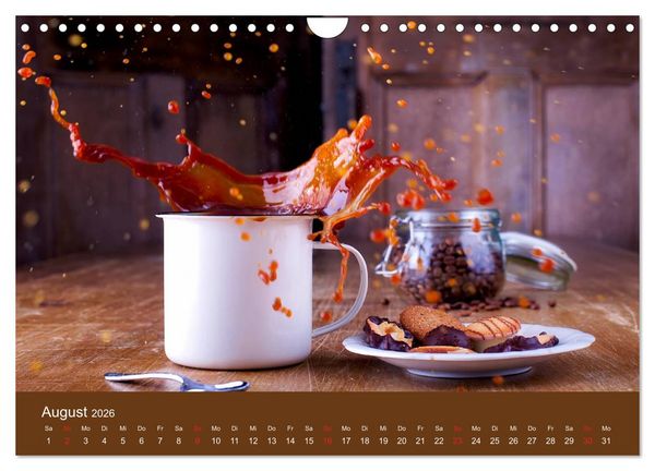 Produktbild: I Love Coffee - Dein Kaffeekalender f&uuml;r Geniesser des schwarzen Goldes (Wandkalender 2026 DIN A4 quer), CALVENDO Monatskalender