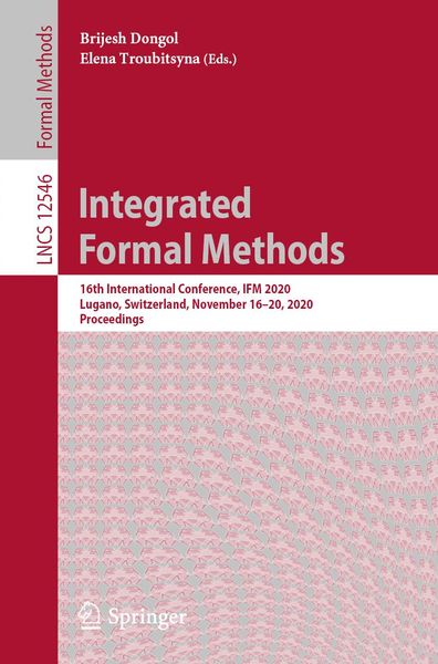 Produktbild: Integrated Formal Methods