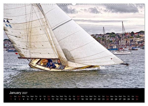 Produktbild: The Beauty of Sailing (High Quality Premium Wall Calendar 2027 DIN A2 landscape),CALVENDO 12 Month Wall Calendar