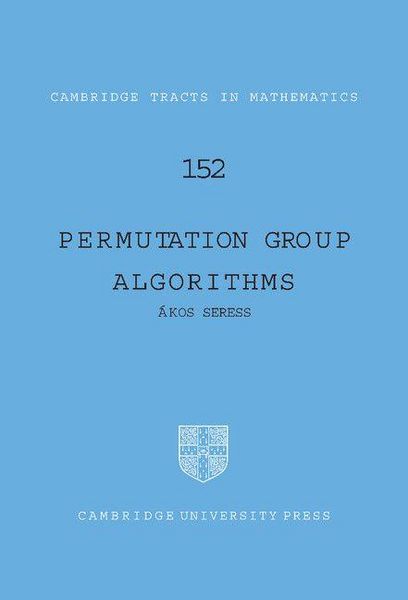 Produktbild: Permutation Group Algorithms