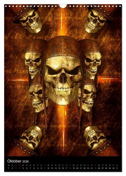 Produktbild: S.O.D. - Skulls Of Death Vol. I - Totenkopf Artworks (Wandkalender 2026 DIN A3 hoch), CALVENDO Monatskalender