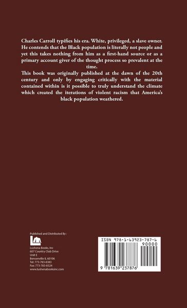 Produktbild: The Negro a Beast," or "in the Image of God"