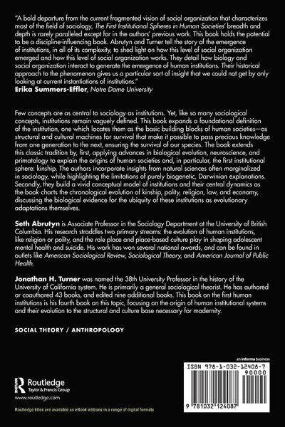 Produktbild: The First Institutional Spheres in Human Societies
