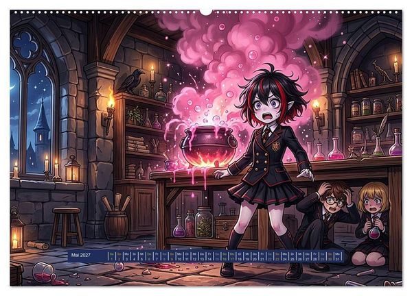 Produktbild: Vampir-Akademie: Mitternacht in der ersten Bankreihe (Wandkalender 2027 DIN A2 quer), CALVENDO Monatskalender