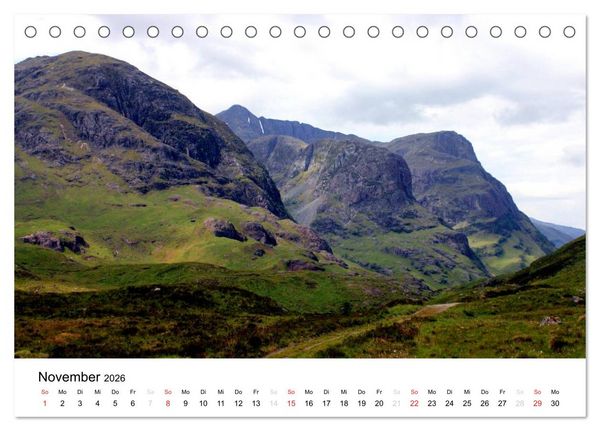 Produktbild: Western Highlands - Schottland (Tischkalender 2026 DIN A5 quer), CALVENDO Monatskalender