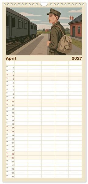 Produktbild: Familienplaner 2027 - Siegfried Lenz mit 5 Spalten (Wandkalender, 21 x 45 cm) CALVENDO