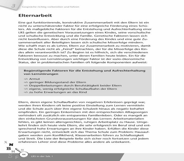Produktbild: LRS in der Sek. &Iota;