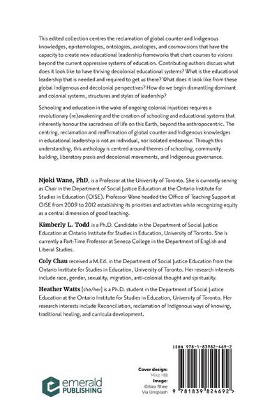 Produktbild: Decolonizing and Indigenizing Visions of Educational Leadership