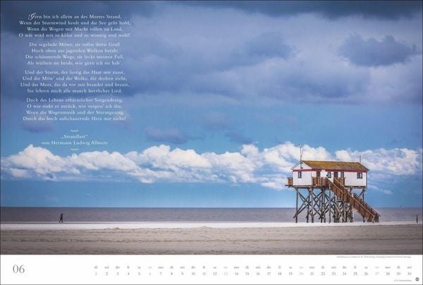 Produktbild: Deutschlands K&uuml;sten - Ein literarischer Spaziergang Kalender 2027 - Ein literarischer Spaziergang