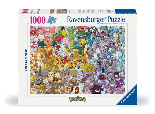 Produktbild: Erwachsenenpuzzle 1000 Teile - Challenge Pok&eacute;mon