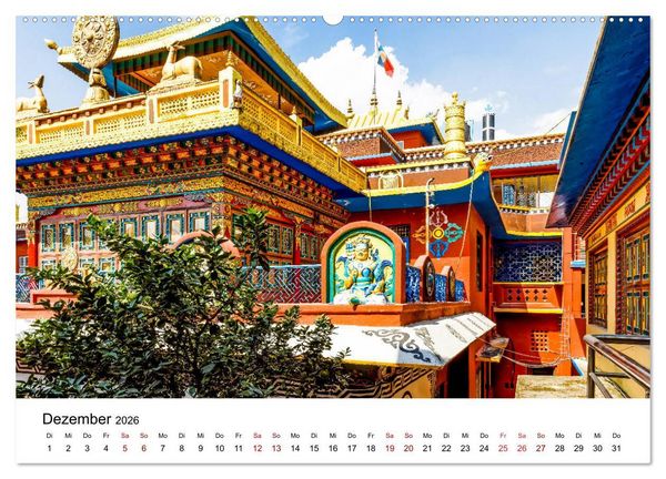Produktbild: Impressionen aus Kathmandu (hochwertiger Premium Wandkalender 2026 DIN A2 quer), Kunstdruck in Hochglanz