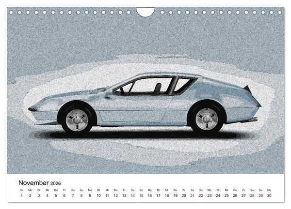 Produktbild: Car Art Edition Sportwagenlegenden (Wandkalender 2026 DIN A4 quer), CALVENDO Monatskalender