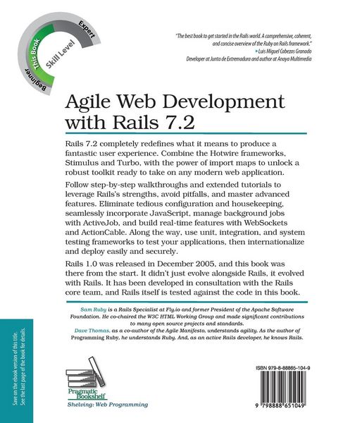 Produktbild: Agile Web Development with Rails 7.2