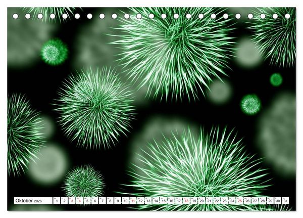 Produktbild: Mikrobiologie. Mikroorganismen, Genetik und Zellen (Tischkalender 2026 DIN A5 quer), CALVENDO Monatskalender