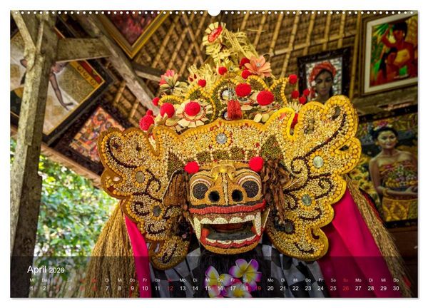 Produktbild: Bali - Insel der Tempel, G&ouml;tter und D&auml;monen (hochwertiger Premium Wandkalender 2026 DIN A2 quer), Kunstdruck in Hochglanz