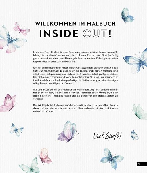 Produktbild: Malbuch Inside Out: Watercolor Mandala