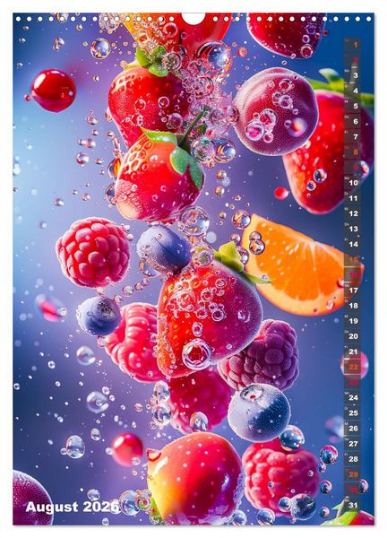 Produktbild: Fr&uuml;chtetraum - Jeden Monat eine fruchtige &Uuml;berraschung (Wandkalender 2026 DIN A3 hoch), CALVENDO Monatskalender